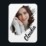 Custom Add Photo And Text Magnet<br><div class="desc">Easily create your own unique t-shirt by adding a custom photo,  and personalized text.</div>