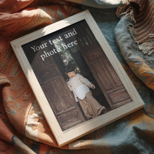 Custom, Add Photo and Text Poster