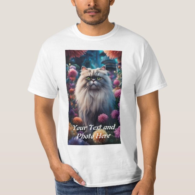 Custom, Add Photo and Text T-Shirt (Front)