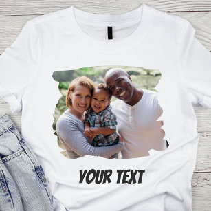 Custom Add Photo And Text T-Shirt
