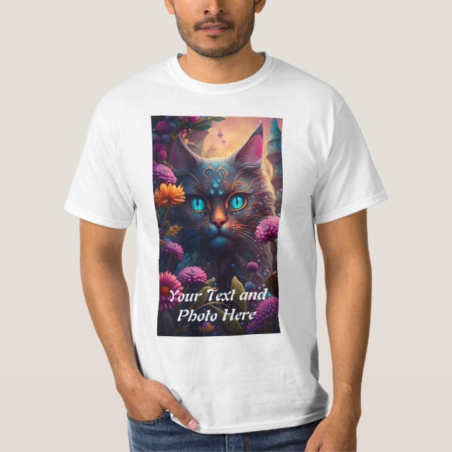 Custom, Add Photo and Text T-Shirt (Front)
