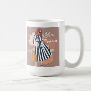 Custom add text and image create your own cute coffee mug