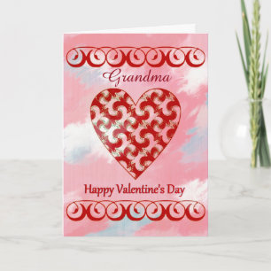 Custom Add Text / Grandma - Happy Valentine's Day Holiday Card