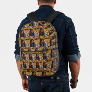 Custom Add Tiled Photo Personalise It  Printed Backpack