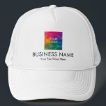 Custom Add Upload Business Company Logo Trucker Hat<br><div class="desc">Custom Add Upload Business Company Logo Personalised Template Trucker Hat.</div>