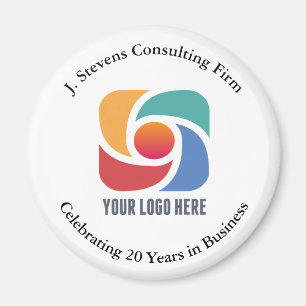 Custom Add Your Business Logo Company Advertising Magnet