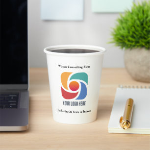 Custom Add Your Business Logo Company Marketing Paper Cups