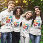 Custom Add Your Business Logo Company Marketing T-Shirt<br><div class="desc">Simple,  chic marketing t-shirt for a modern business or corporation looking for a client gift for customers or employees. Add your custom corporate logo and name.</div>