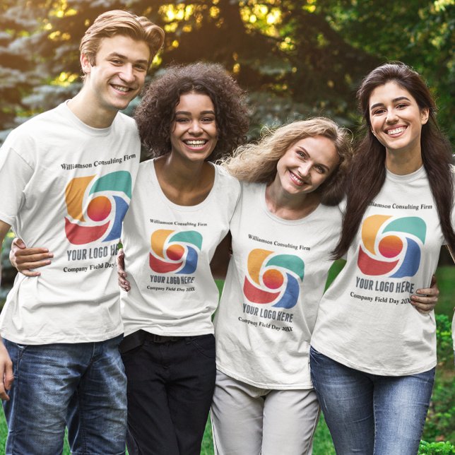 Custom Add Your Business Logo Company Marketing T-Shirt (Creator Uploaded)