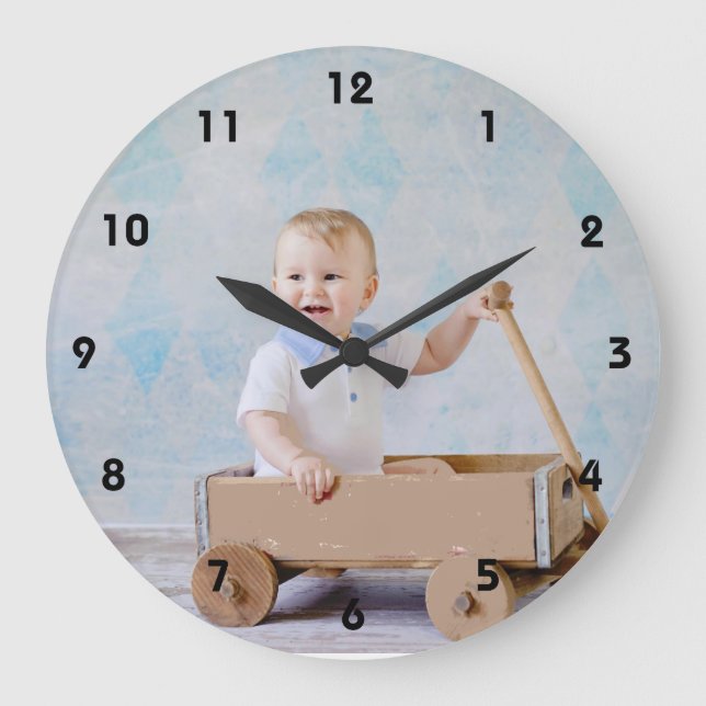 Custom Add Your Favourite Photo Wall Clock (Front)
