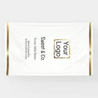 custom add your logo personalised company name pap banner