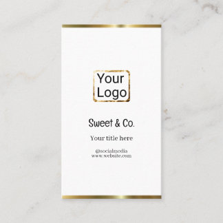 custom add your logo personalised company name pap business card