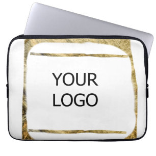 custom add your logo personalised company name pap laptop sleeve