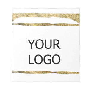 custom add your logo personalised company name pap notepad