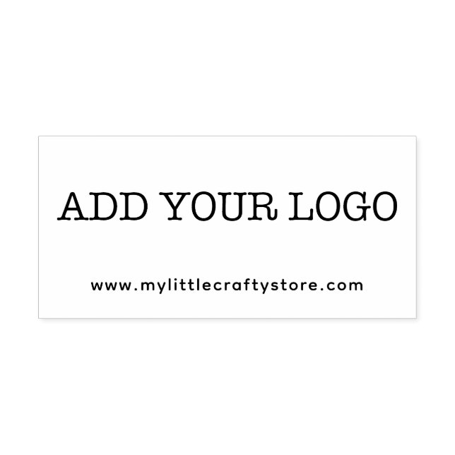 Custom Add Your Logo w Website Self-inking Stamp (Design)