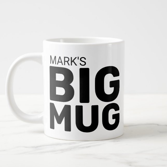 Custom Add Your Name Big Speciality Mug (Left)