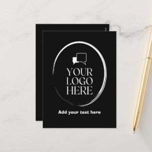 Custom Add Your Name Photo Text Holiday Postcard