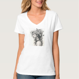 Custom (Add Your Own Photo and/or text) V-Neck T-Shirt