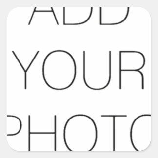 Custom Add Your Own Photo or Text Square Sticker