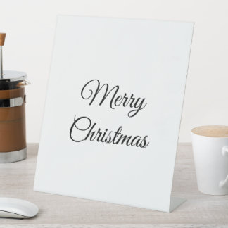 custom add your photo christmas personalised    pedestal sign