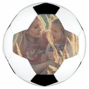custom add your photo christmas personalised soccer ball