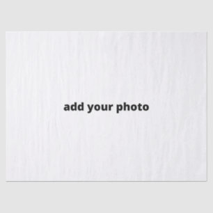 custom add your photo christmas personalised    tissue paper