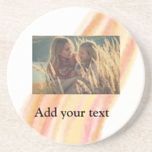 custom add your photo christmas personalised water coaster