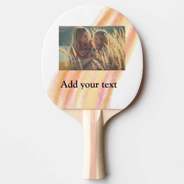 custom add your photo christmas personalised water ping pong paddle (Front)