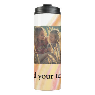 custom add your photo christmas personalised water thermal tumbler