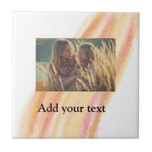 custom add your photo christmas personalised water tile