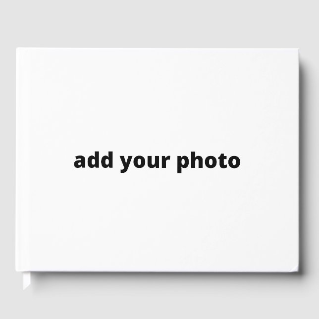 custom add your photo your text custom   guest boo guest book (Front)