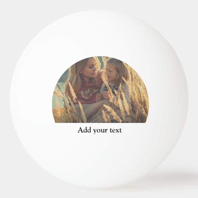 custom add your photo your text custom ping pong ball (Front)