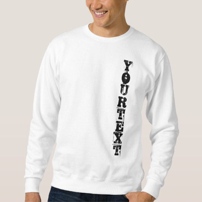 Custom Add Your Text Elegant Template Basic Sweatshirt (Front)