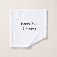 custom add your text happy birthday 2nd simple