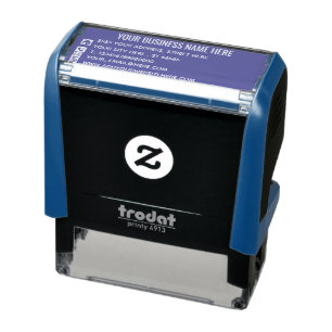 Custom Address Colour Self-inking Stamp Templete