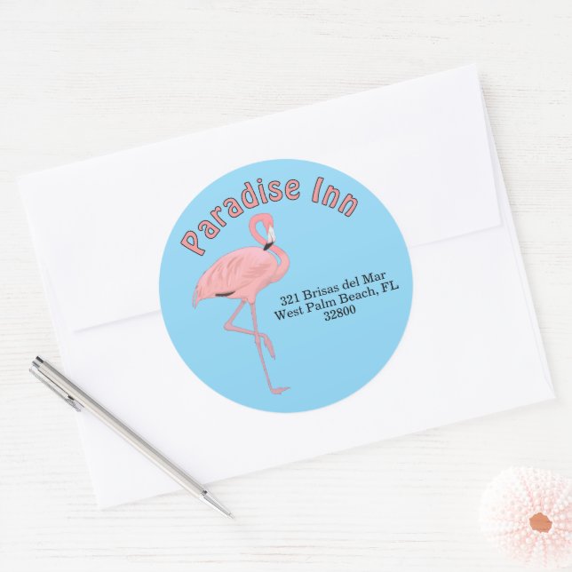Custom Address Labels Tropical Beach Theme (Envelope)