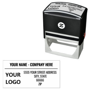 Custom Address Stamp - Your Name , Logo or Photo