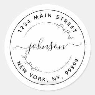 Custom Address Wedding stickers
