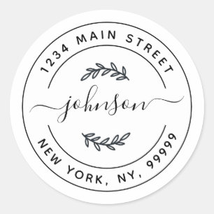 Custom Address Wedding stickers