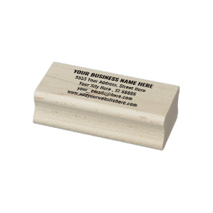 Custom Address Wibsite Email Rubber Stamp Template