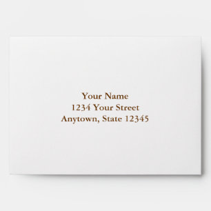 Custom Addressed Envelope with Brown Interior
