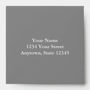 Custom Addressed Envelope with Grey Interior
