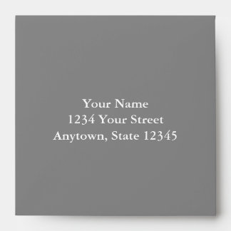 Custom Addressed Envelope with Grey Interior