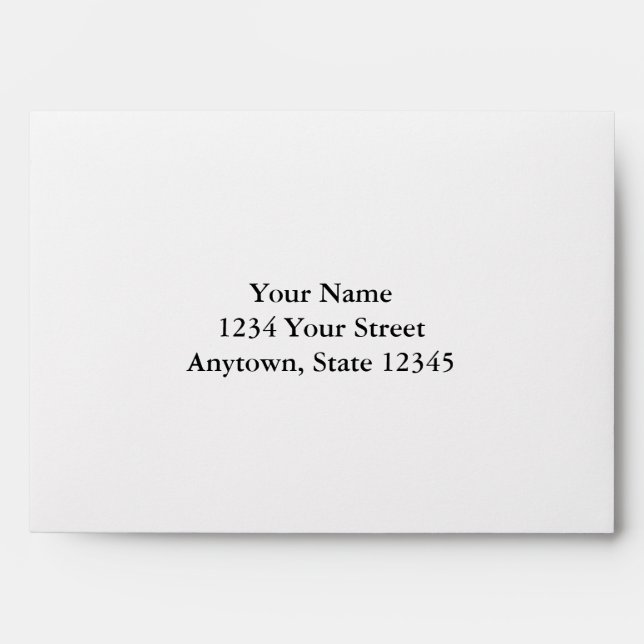 Custom Addressed Envelope with Yellow Interior (Front)