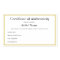 Custom Adhesive Certificate of Authenticity 