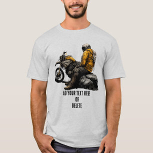 Custom Adventure Biker Spirit Men's T-Shirt