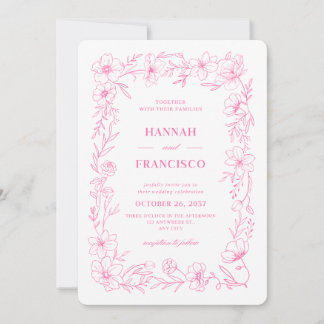 CUSTOM AESTHETIC WEDDING FLOWER INVITATIONS !