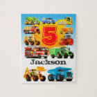 Custom Age and Name Kid's Construction Truck