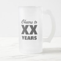 Custom age beer mug for men's Birthday party