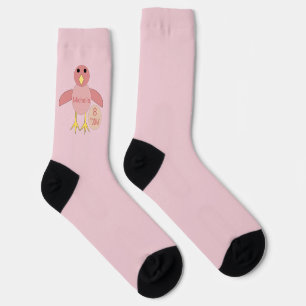 Custom Age Birthday Girl Chick Socks